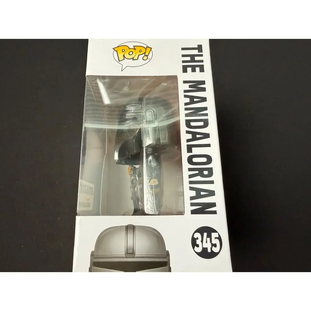 Funko Pop Star Wars The Mandalorian #345 Chrome Amazon Exclusive New In Box